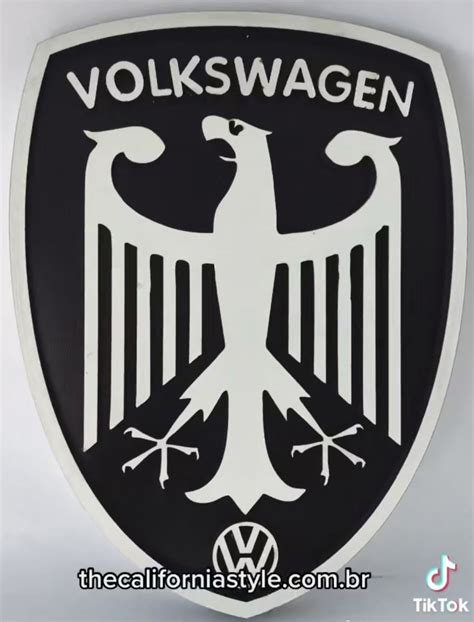 Classic Volkswagen Emblem in Black and White