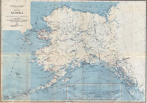 Large detailed old map of Alaska - 1917 | Alaska state | USA | Maps of the USA | Maps collection ...