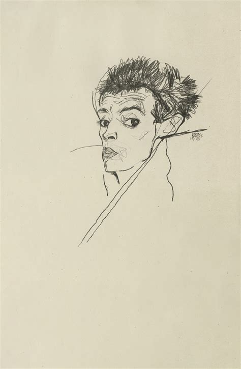 Egon Schiele, Self-Portrait, 1920 | Galerie Fledermaus