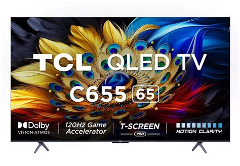 Compare TCL 164 cm (65 inches) 4K Ultra HD Smart QLED Google TV 65C655 ...