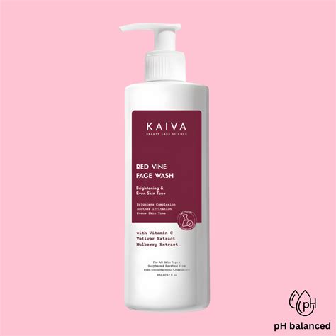 Red Vine Face Wash with Vitamin C & Mulberry Extract – KAIVA