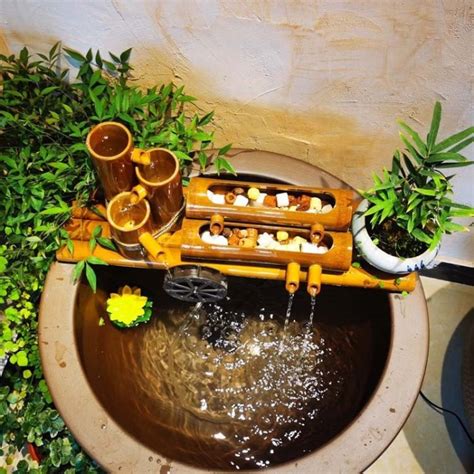 溜溜水缸造景擺件流水自循環魚缸上的水循環系統流水器竹排抽水竹筒 | Yahoo奇摩拍賣