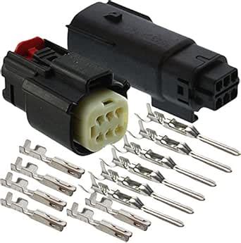 olex 6 Pin Wire Connector, Harley BLACK Waterproof, Sealed Kit, MX150 w ...