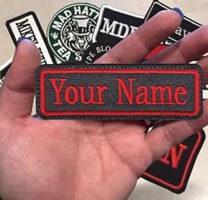 Custom Embroidered Name Patch, Personalized Text, Your Name, Design ...