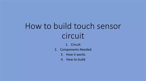 Image result for How to Make Touch Sensor