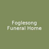 Recent Obituaries | Foglesong Funeral Home