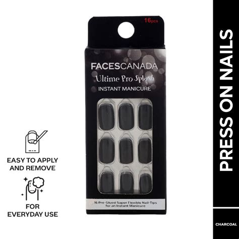 Buy Faces Canada Ultime Pro Splash Charcoal Instant Manicure Nail ...