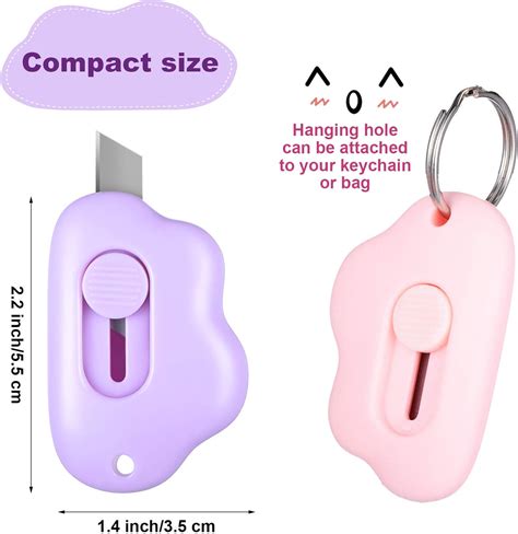 Zonon 6-Piece Cloud Shaped Mini Utility Knives Set with India | Ubuy