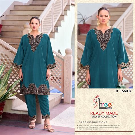 Shree R 1560 Velvet Readymade Pakistani Co Ord Set Collection