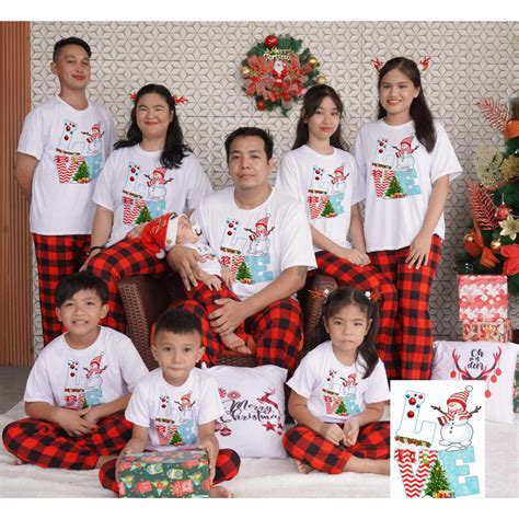 Christmas Pajama family Set T-Shirt and Pajama Terno (INFANT to 5XL ...