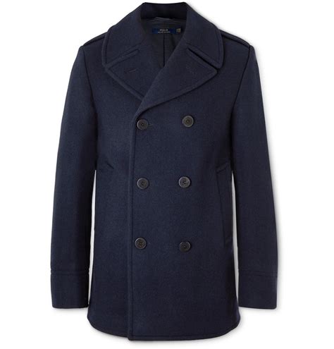 Polo Ralph Lauren - Wool-Blend Peacoat - Blue Polo Ralph Lauren