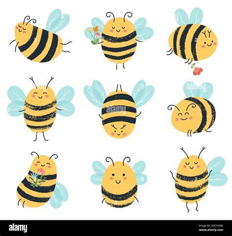 Cute bees hi-res stock photography and images - Alamy