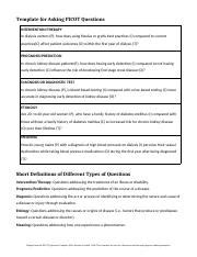 Image result for Examples of Picot Questions