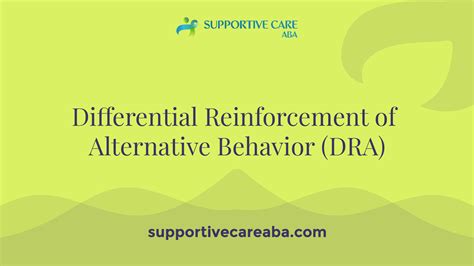 Differential Reinforcement of Alternative Behavior