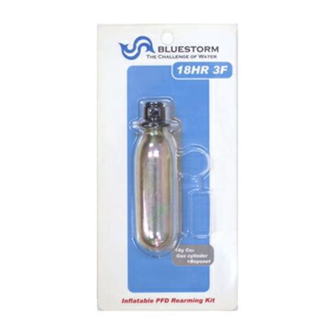 クリアランス特価 18HR3F-KIT 手動膨脹式 18g交換用ボンベキット BSJ-2200対応 ブルーストーム（高階救命器具） | ライフ ...