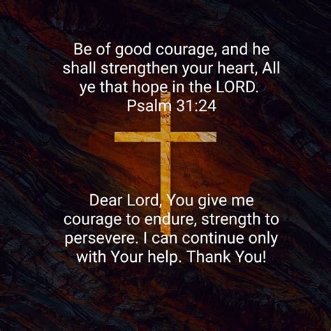 Psalm 31:24 Prayer | Praises & Phrases