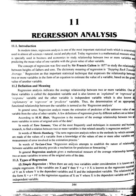 Regression- Analysis - notes - Mathematics-I - Studocu
