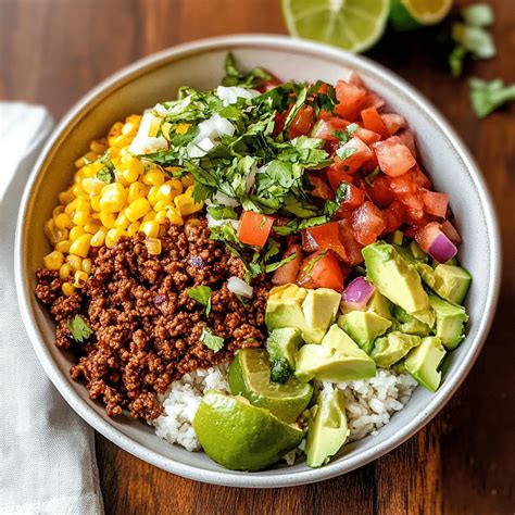Ground Beef Taco Bowls - mydailymeals.com