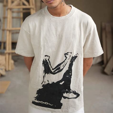 Street Alpha Oversized T-Shirt | Acid Wash Off-White | Soethical India ...