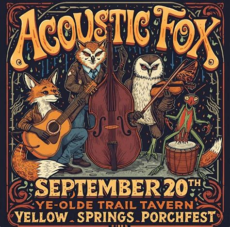 Acoustic Fox at the Yellow Springs Porchfest on the Ye Olde Trail ...