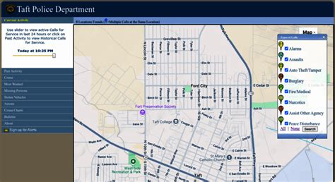 Access taft.crimegraphics.com. CrimeGraphics.com