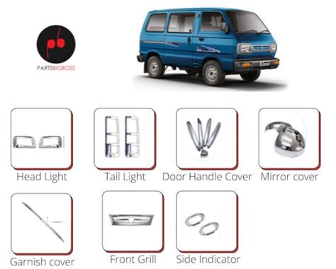 Alpine Premium Chrome Accessories Combo Kit For Omni Van Type 3 (Set Of ...