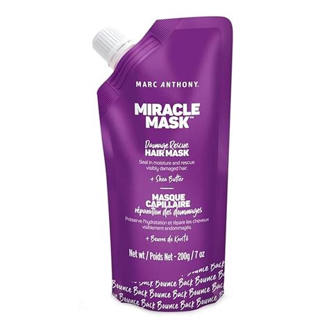 Marc Anthony Instant Miracle Avocado Hair Mask For Curly Hair, Damage ...