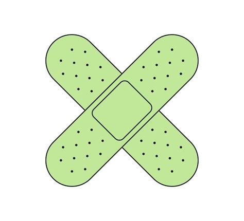 Retro grooviges Pflaster Kreuz Vintage Hippie Cartoon Heftpflaster ...