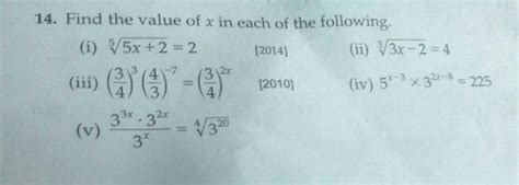 find the value of x in 5 5x+2=2 - Brainly.in