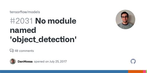 Image result for Modulenotfounderror No Module Named 'Object Detection