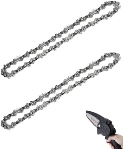2 PCS Pocket Chainsaw Tree Cutter, 6 Inch Mini Chain Replacement ...