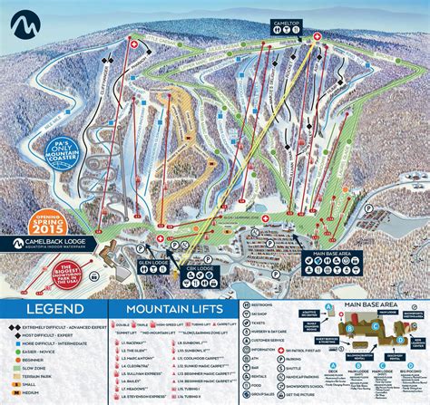 Camelback Mountain Resort Trail map - Freeride