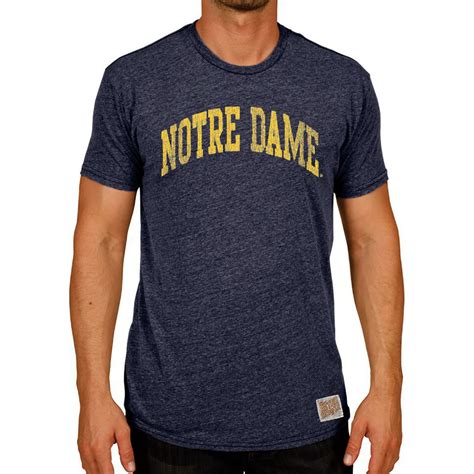 Men's Original Retro Brand Heather Navy Notre Dame Fighting Irish ...