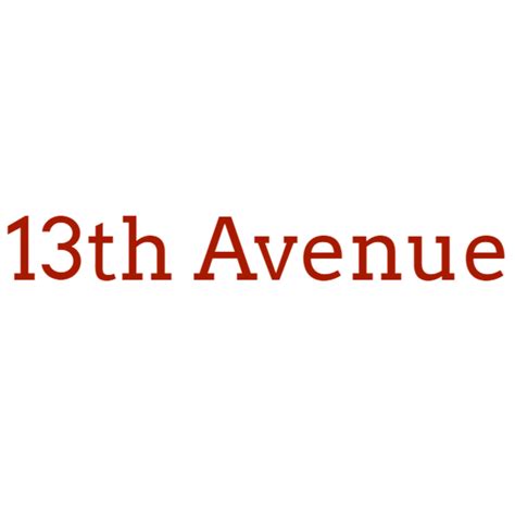 13th Avenue