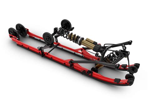 Front suspension of the 2027 Lynx Shredder RE snowmobile