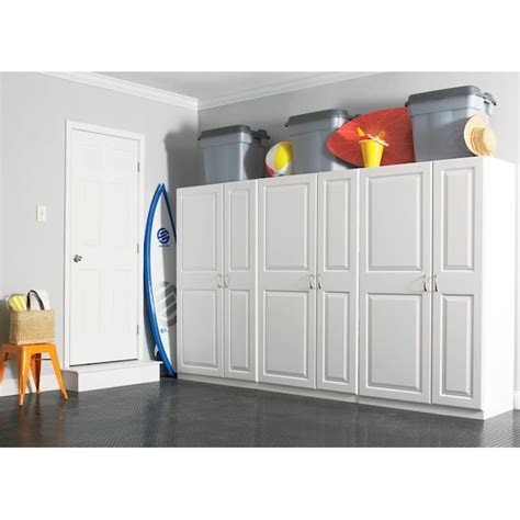 Estate 38.5-in W x 70.375-in H Wood Composite White Wall-mount Utility ...