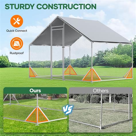 KEJECTOR Large Chicken Coop for 20 Chickens UPGRADED India | Ubuy