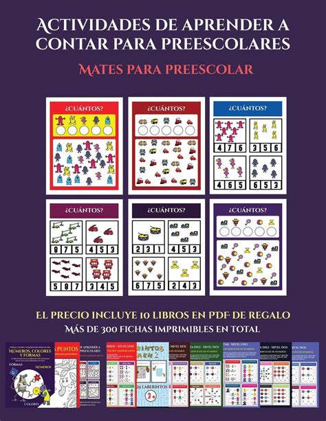 Buy Mates para preescolar (Actividades de aprender a contar para ...