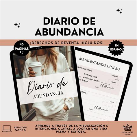 Abundance Journal Editable Digital Dlanner Money Mindset Journal ...