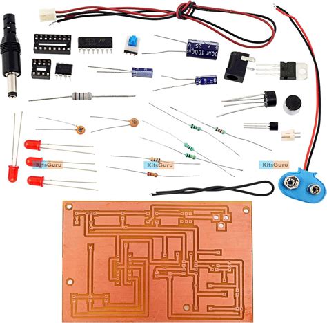 KitsGuru DIY Kit Piezo Electric Heat Sensor Minor Projects (Multicolour ...