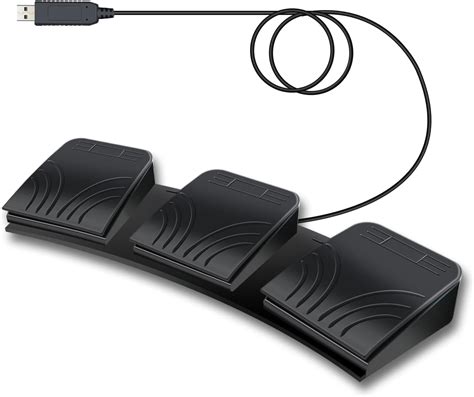 PCsensor USB Foot Pedal, Optical Switch Control USB Three Foot Switch ...