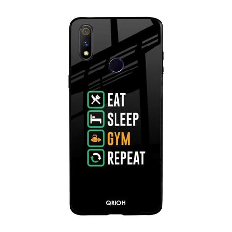 Daily Routine Realme 3 Pro Glass Back Cover - Flat 35% Off On Realme 3 ...