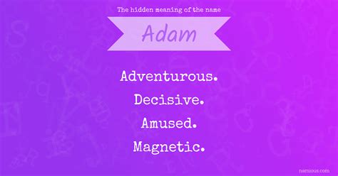 The hidden meaning of the name Adam | Namious