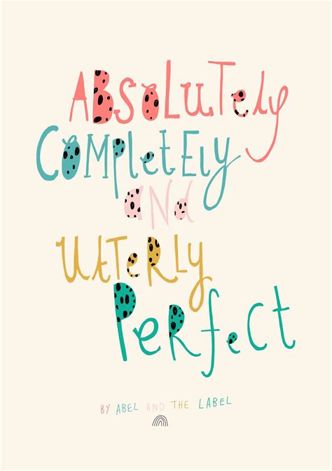 Absolutely Completely and Utterly Perfect Art Print – Abel and The Label