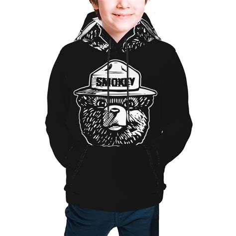 Smokey The Bear Kids Hooded Sweatshirt Stylish Hooded Casual Sweater ...