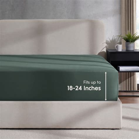 LammaLoe Extra Deep Pocket Twin XL Fitted Sheet Only, Fits 18" to 24 ...