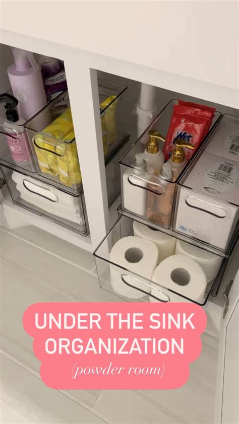 Organization Ideas For Under Bathroom Sink