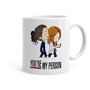 Buy Khakee You are My Person Theme Printed Ceramic Coffee Mug (325 Ml ...