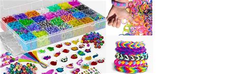 Buy GOLD LEAF 1150+ Pieces Rubber Loom Bands Kit – 20-Color DIY Rainbow ...