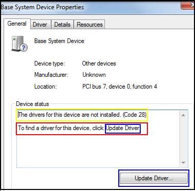 Image result for Install Base System Device Driver